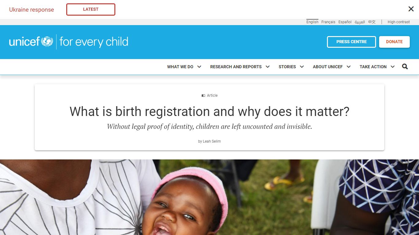 What is birth registration and why does it matter? | UNICEF
